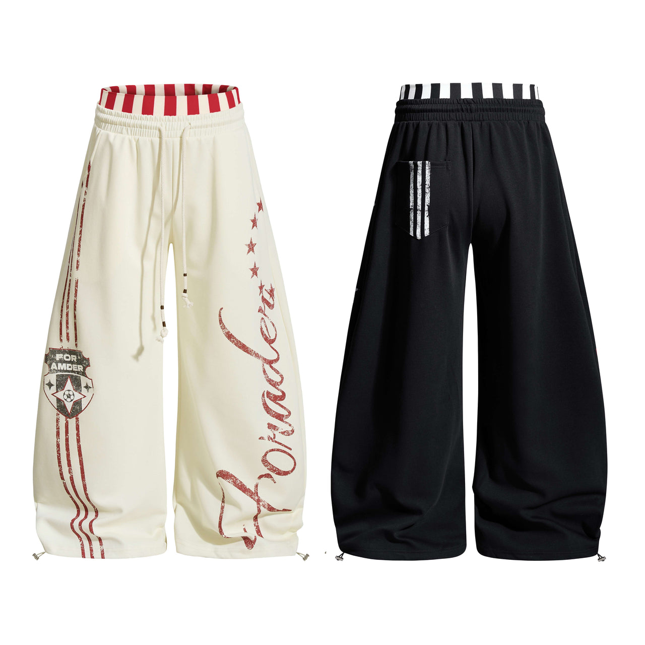 Omirad “American Varsity” Wide-Leg Sweatpants