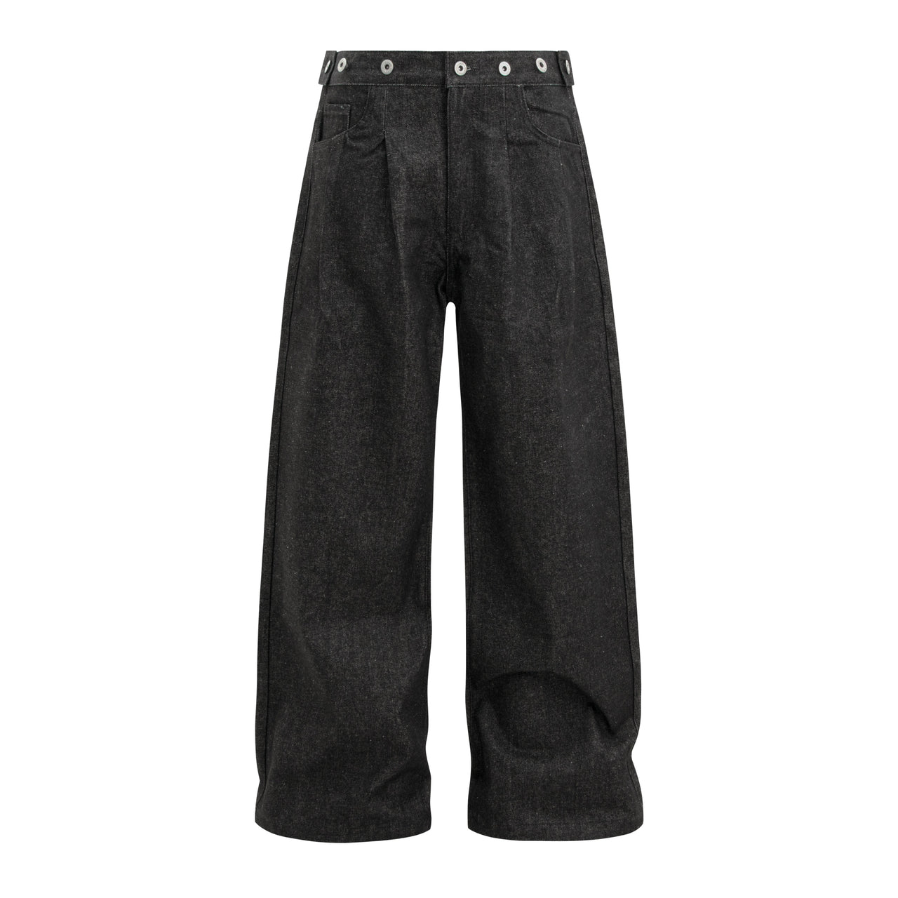 Omirad Grommet Waist Wide-Leg Jeans