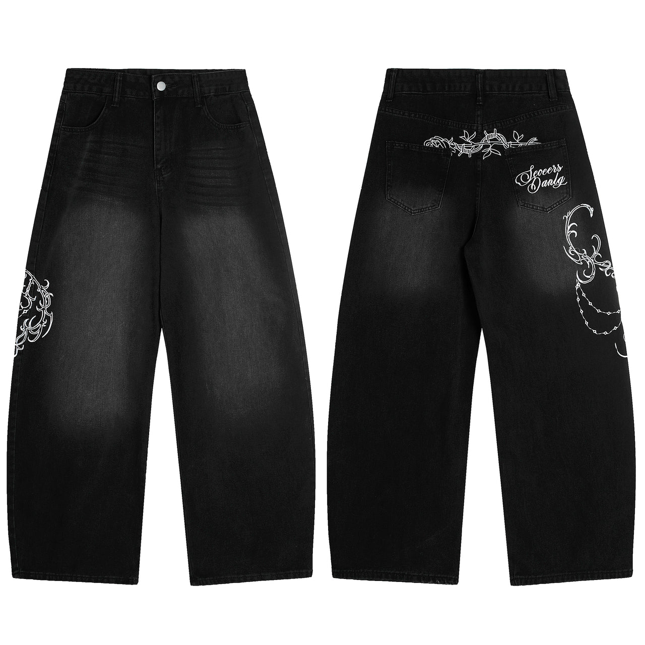 American Vintage Embroidered Jeans