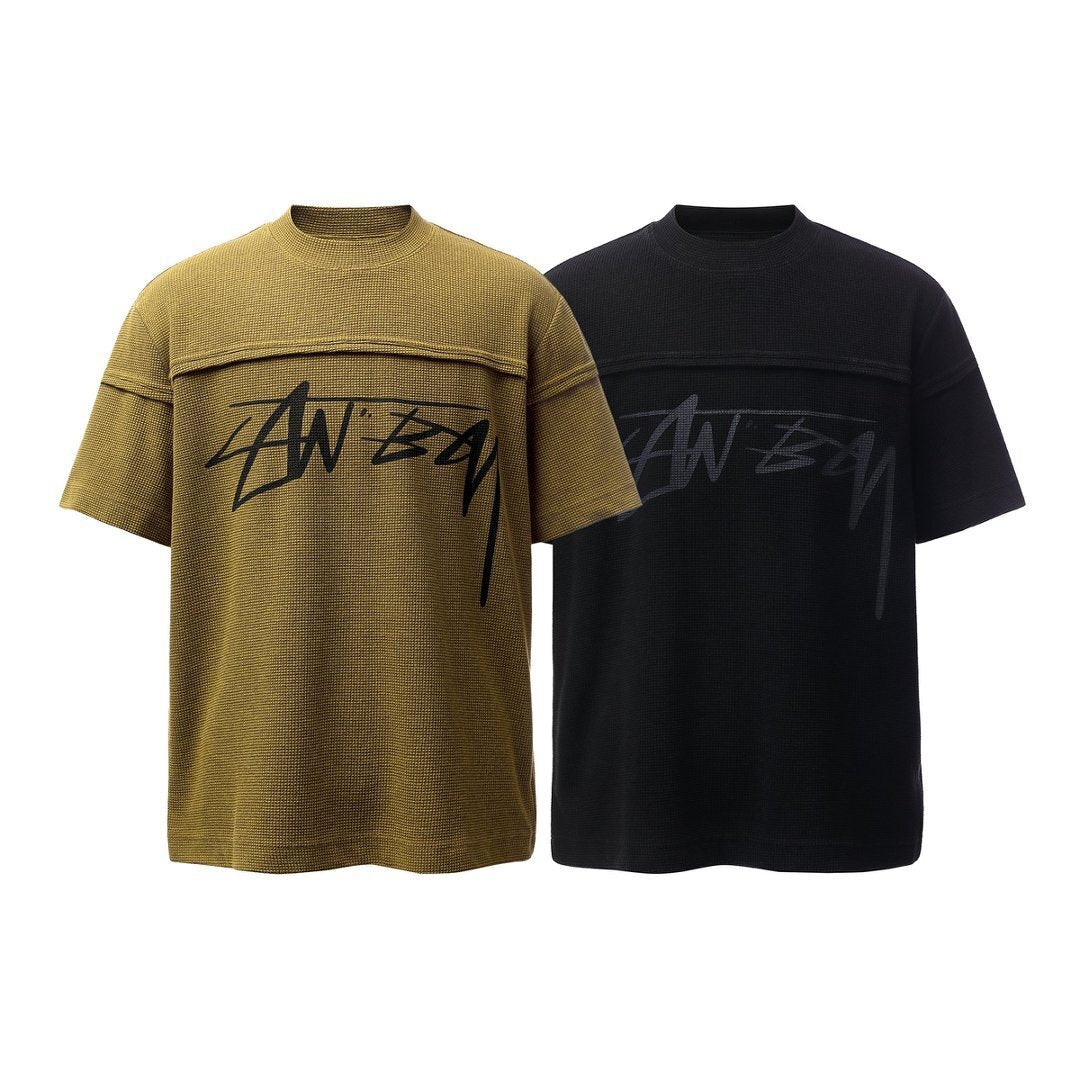 Omirad Script Logo Waffle T-Shirt