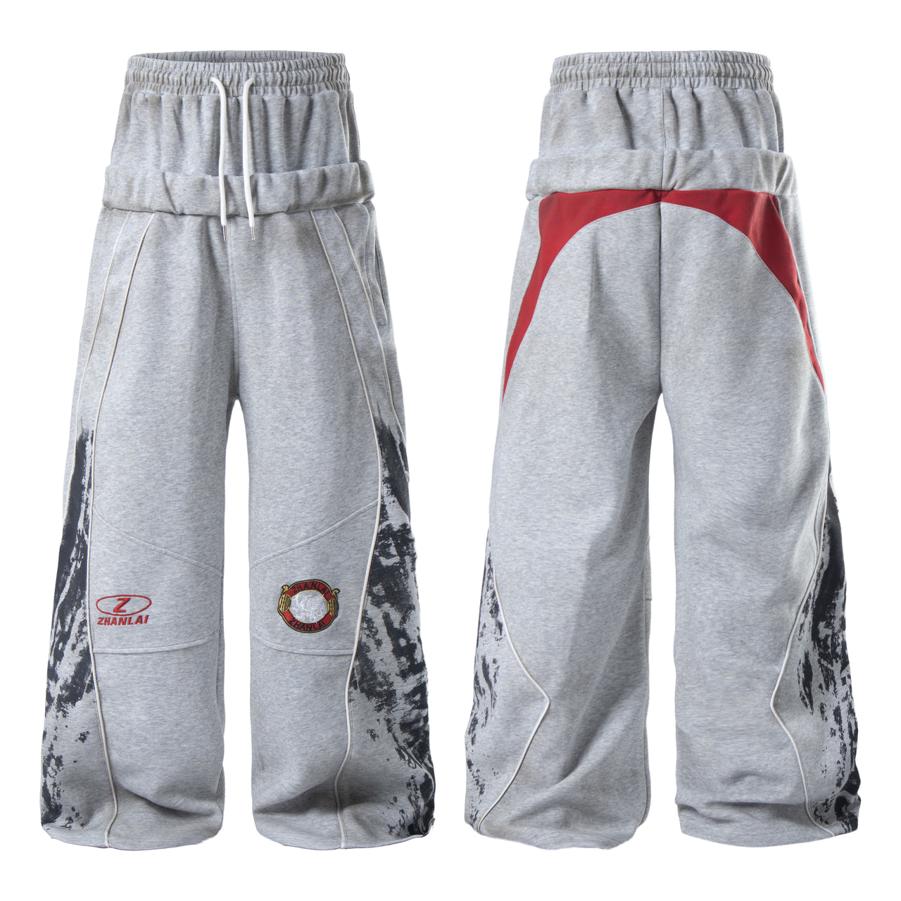 Omirad Tech Panel Wide-Leg Sweatpants