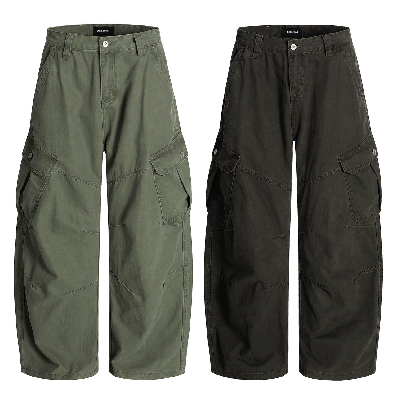 American High-Street Curved-Cut Cargo Pants