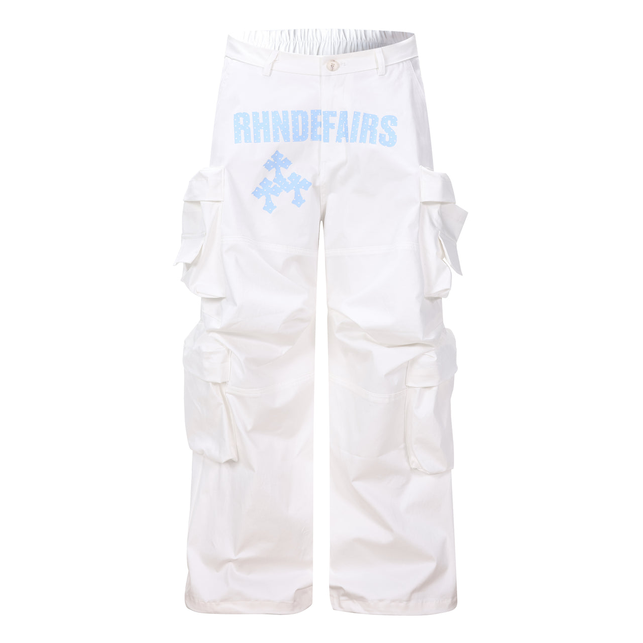 Omirad Graphic Cargo Wide-Leg Pants