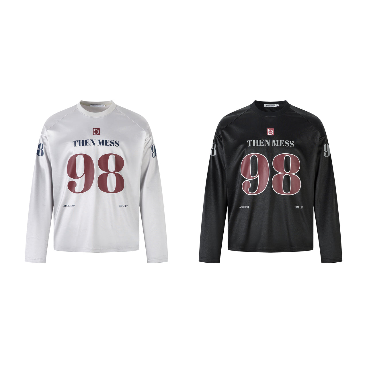 American High Street Satin Print Sports Sweatshirt