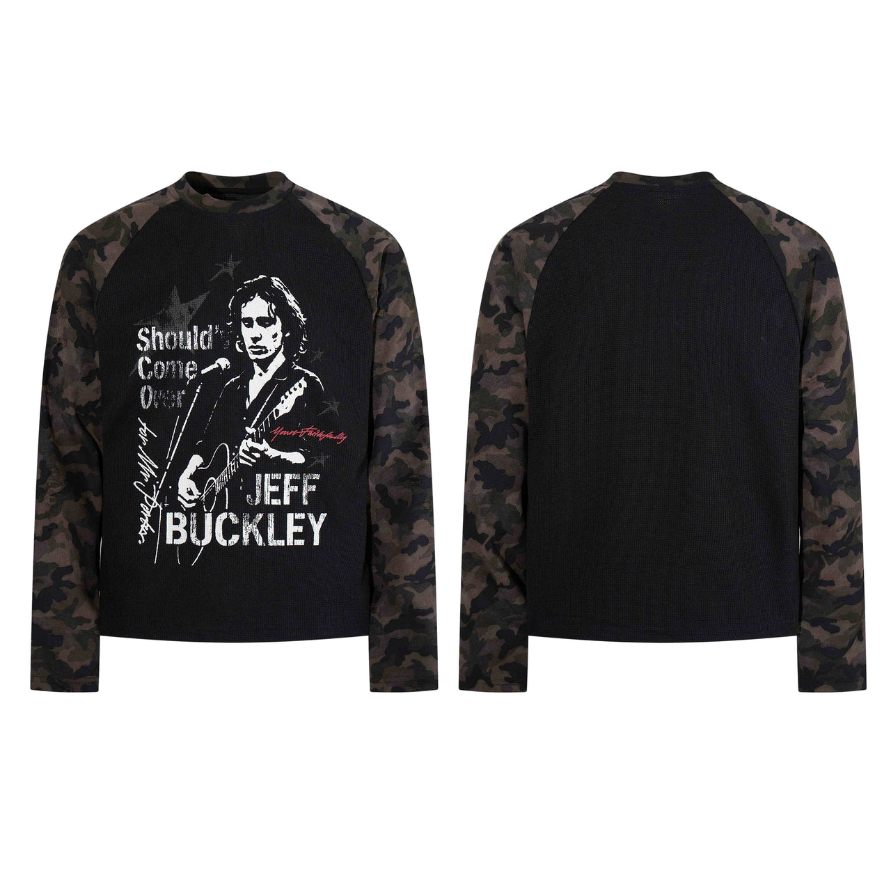 Omirad Vintage Music Graphic Raglan Long Sleeve