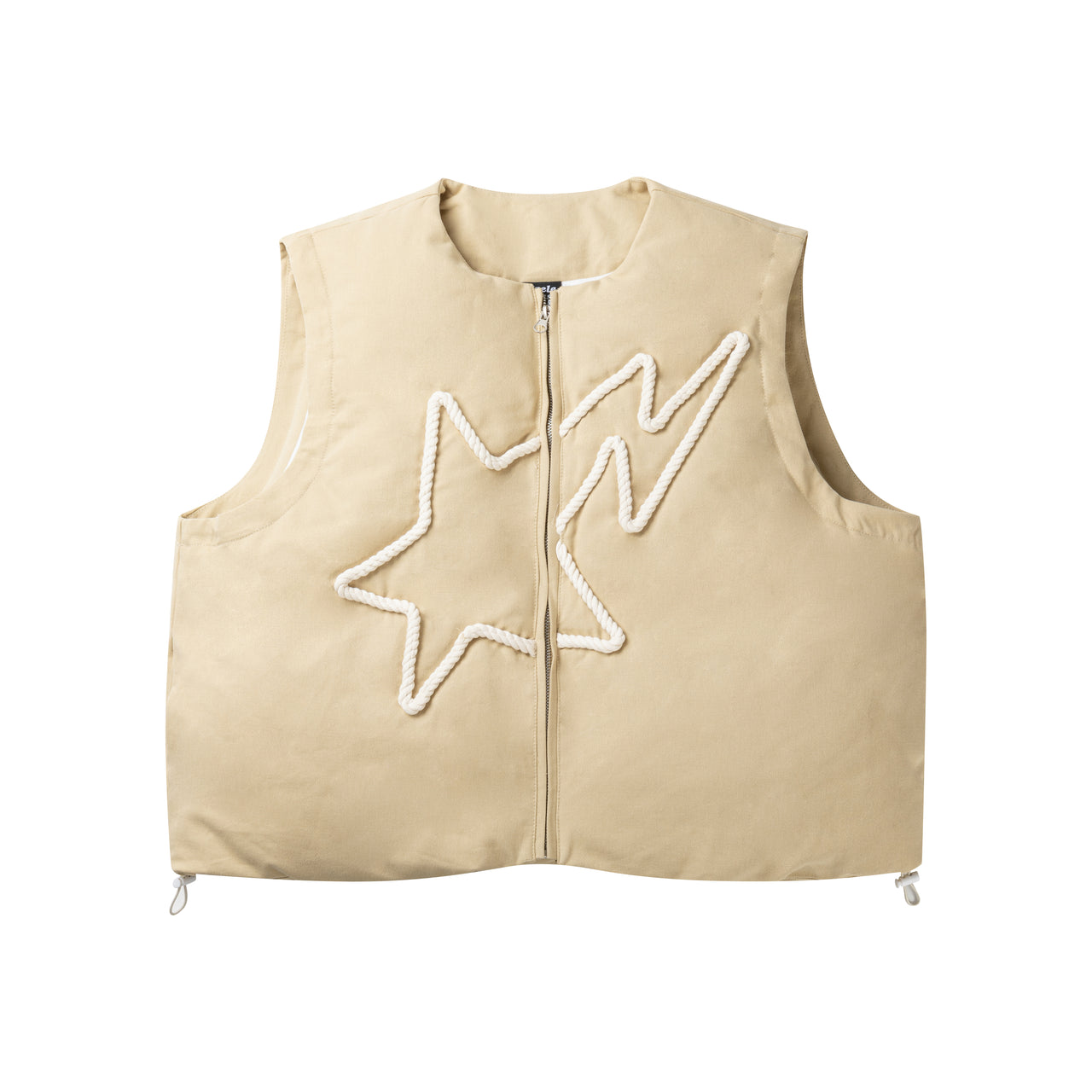 Star Rope Embroidered Padded Vest