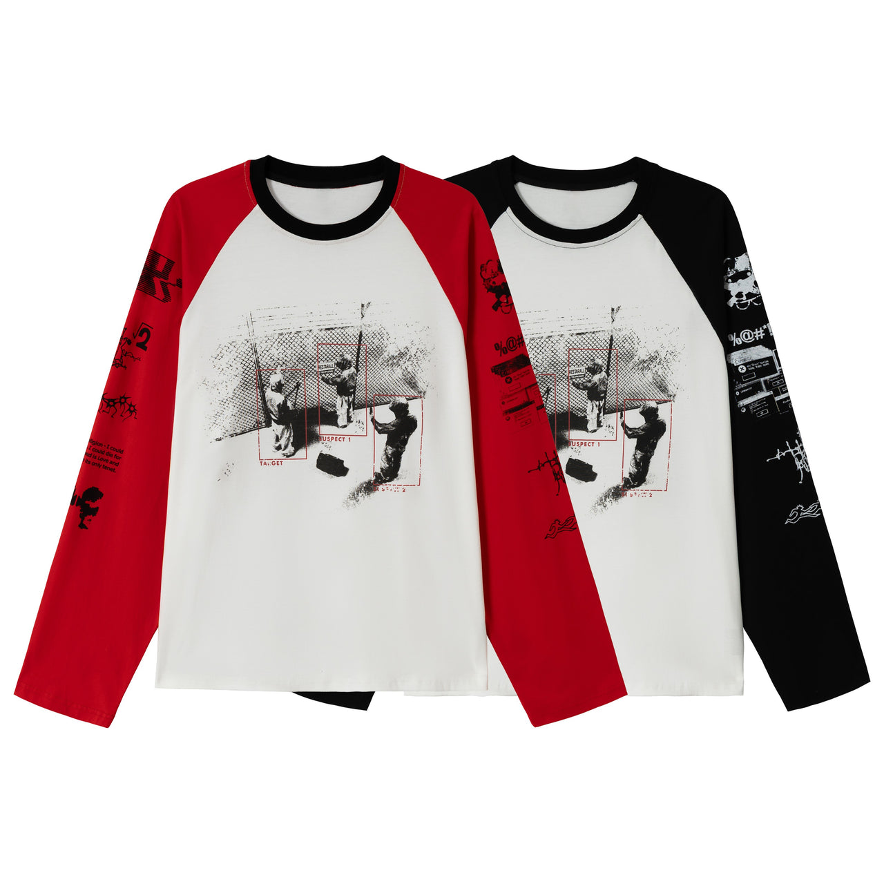 Omirad Graphic Raglan Long-Sleeve T-Shirt