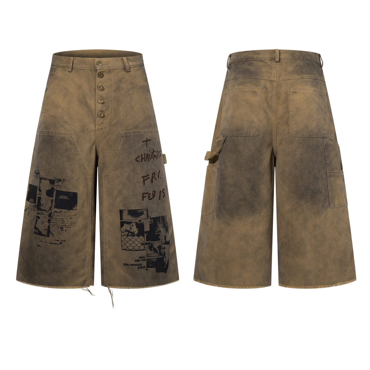 Omirad Washed Cargo Shorts