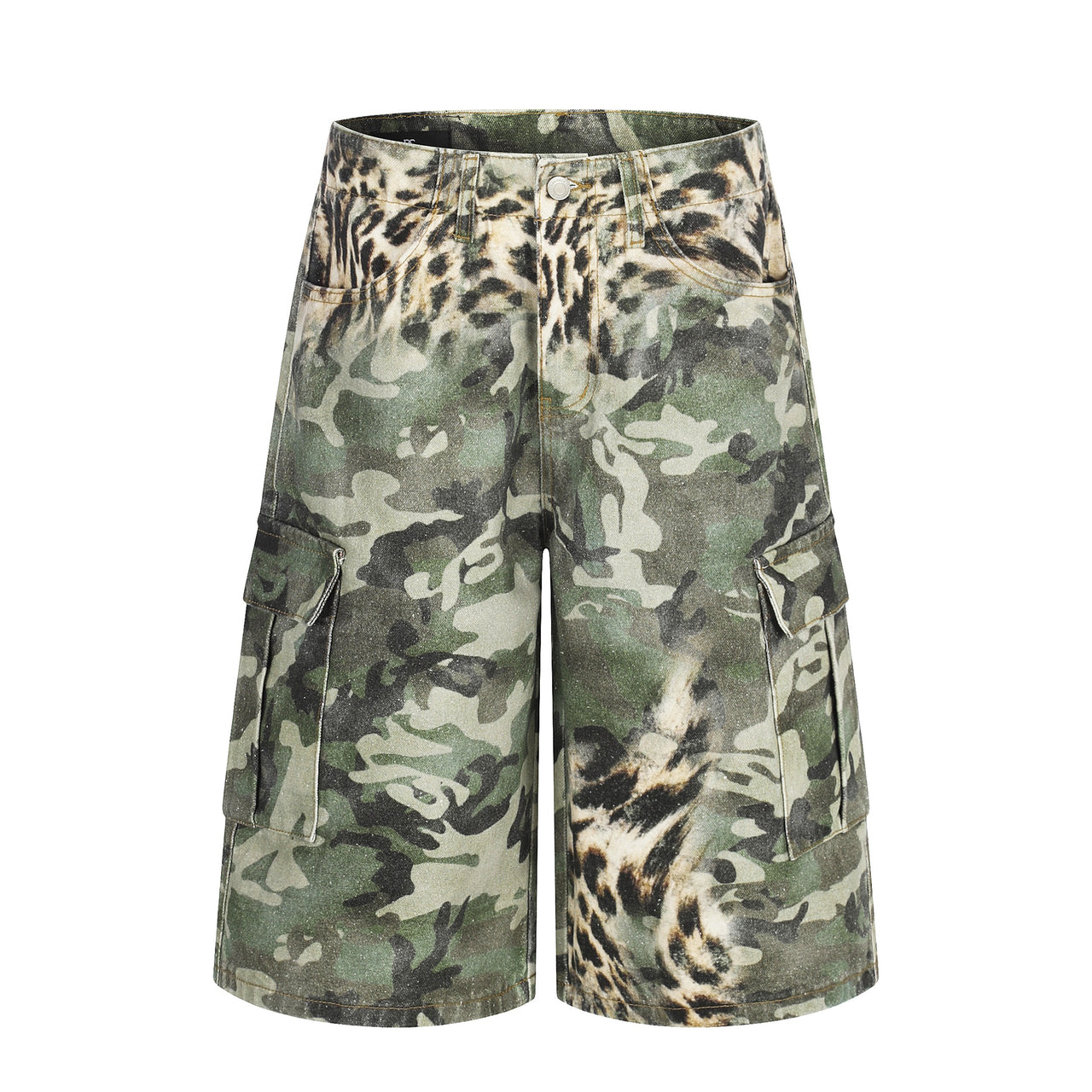 Omirad Leopard Camo Cargo Shorts