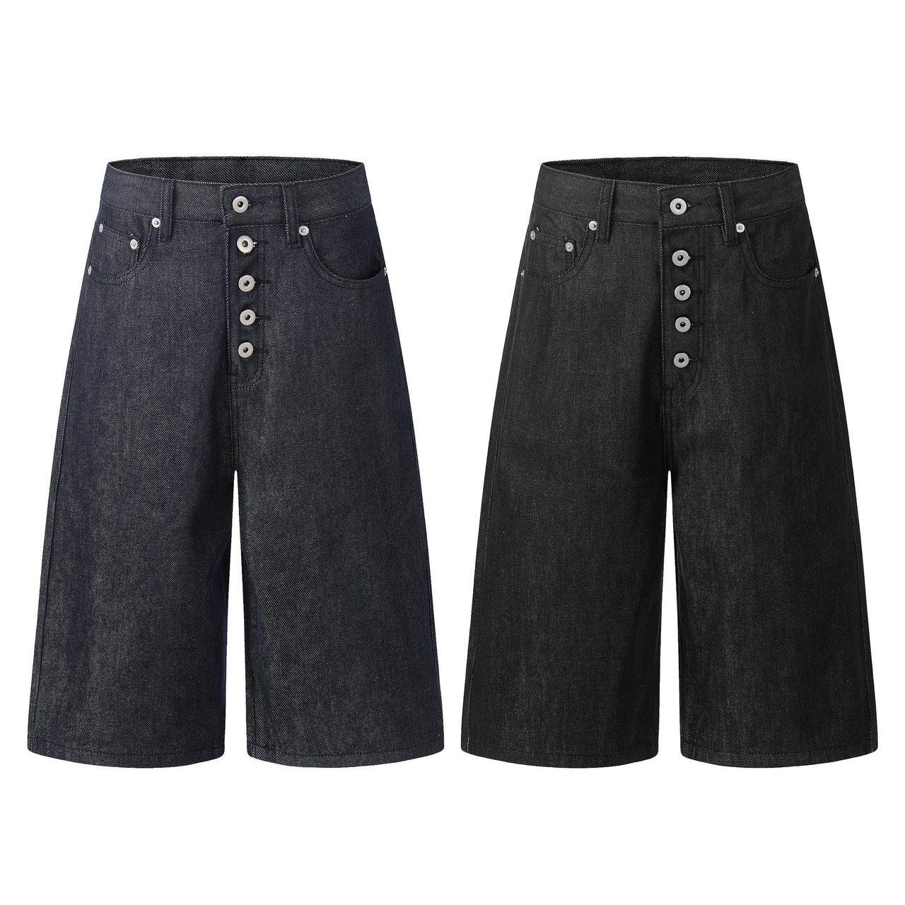 Omirad “Raw Button Denim Jorts”