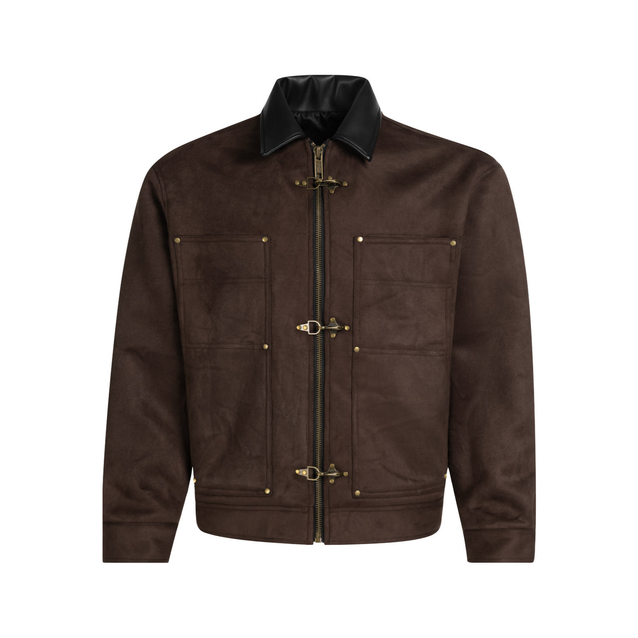 Omirad Metal Buckle Suede Jacket