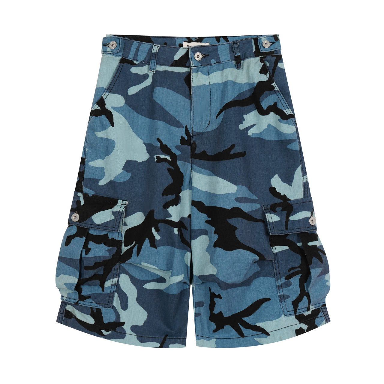 Omirad Blue Camo Cargo Shorts
