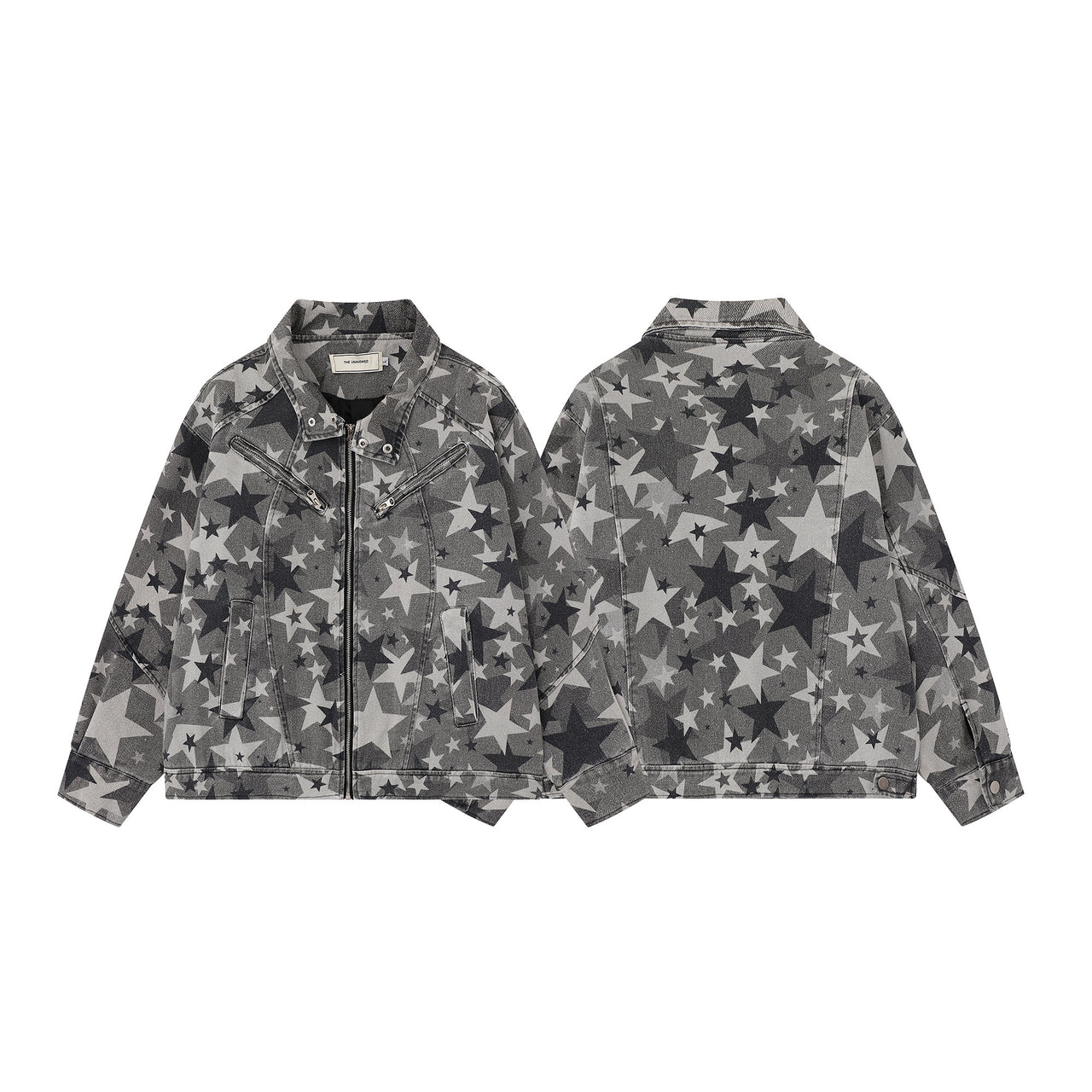 High-Street Camo Denim Jacket