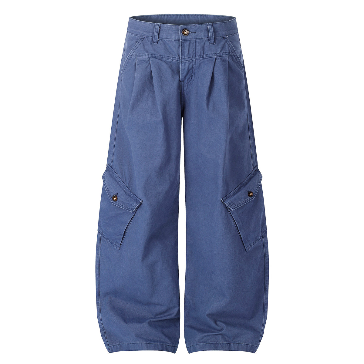 Omirad Washed Cargo Barrel-Leg Pants