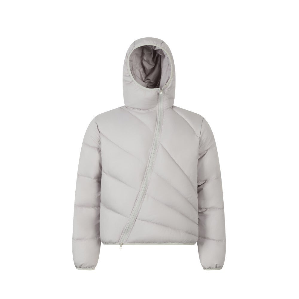 Streetwear Asymmetrical Zipper Deconstructed Padded Jacket