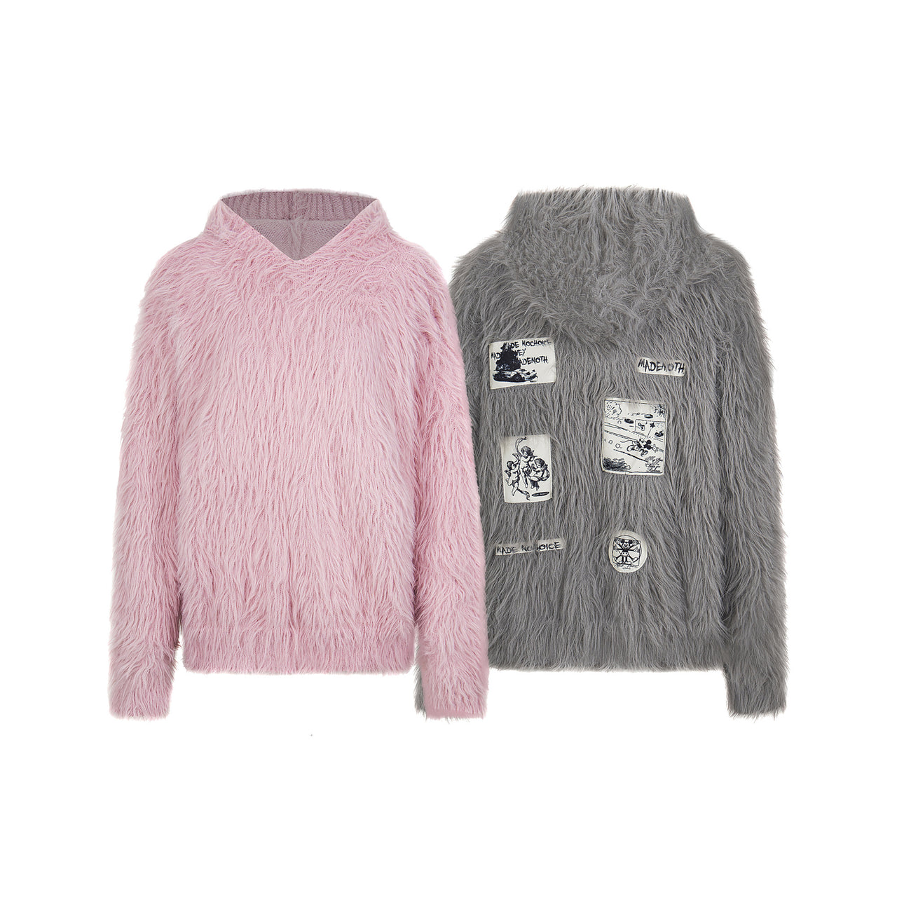 Omirad Long-Fur Graphic Sweater
