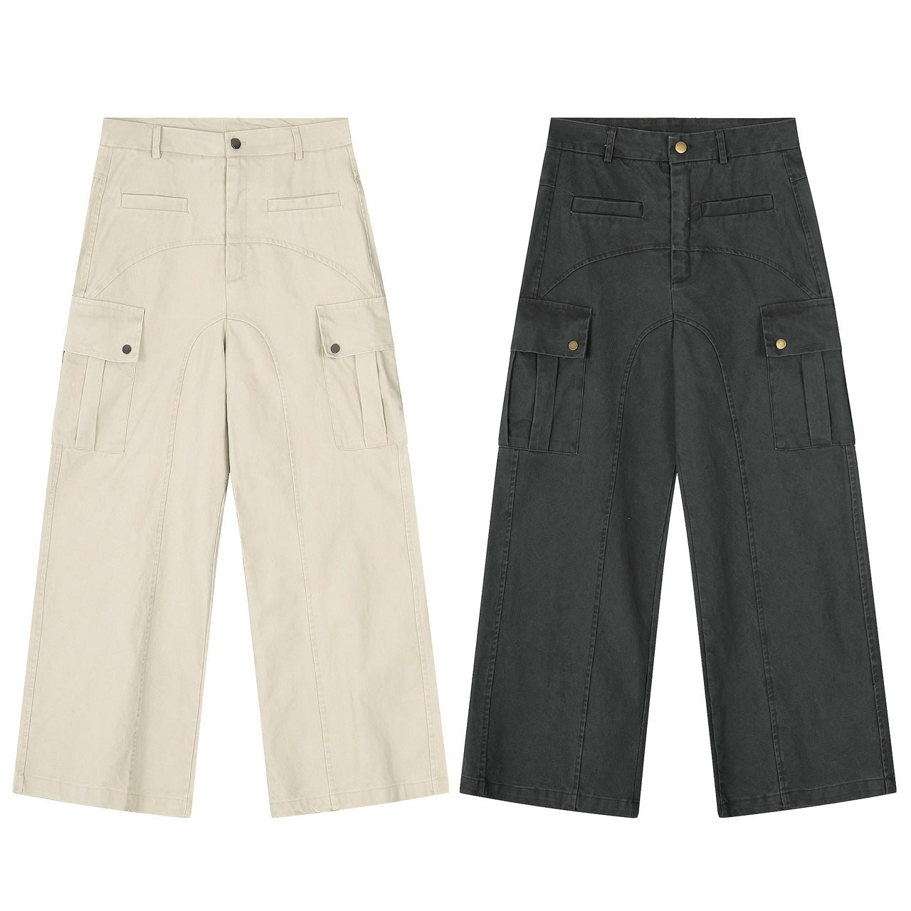 American Streetwear Multi-Pocket Cargo Pants