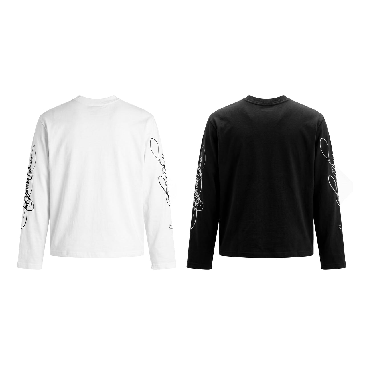 Omirad Tiger Script Graphic Long Sleeve Tee