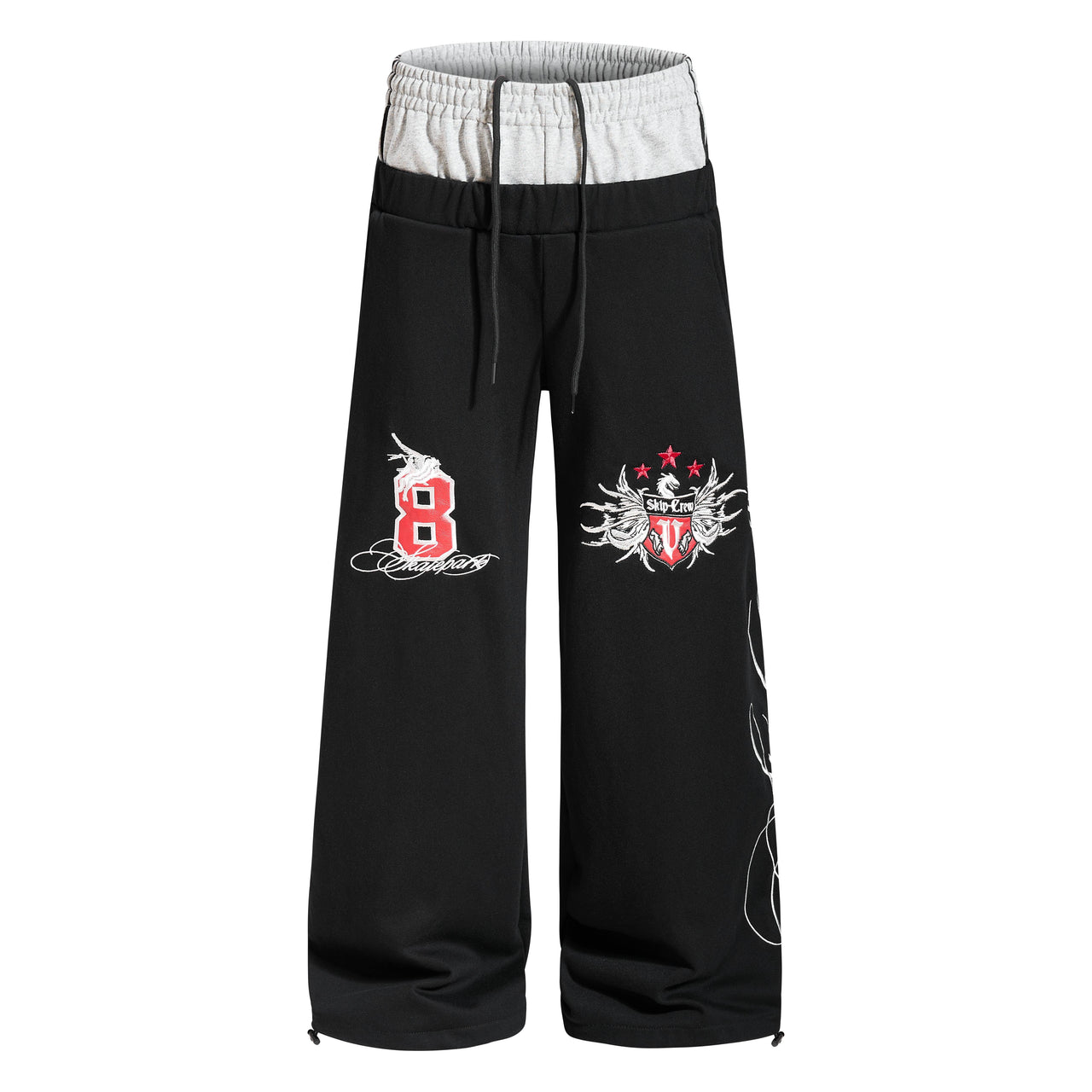 Omirad “Varsity Crest Wide-Leg Sweatpants”