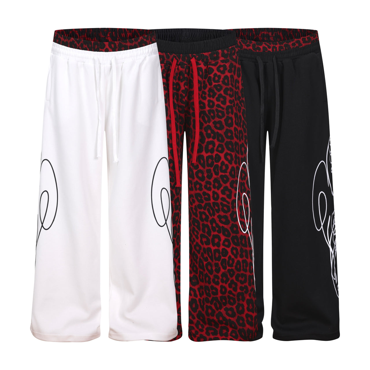 Omirad Leopard Panel Sweatpants