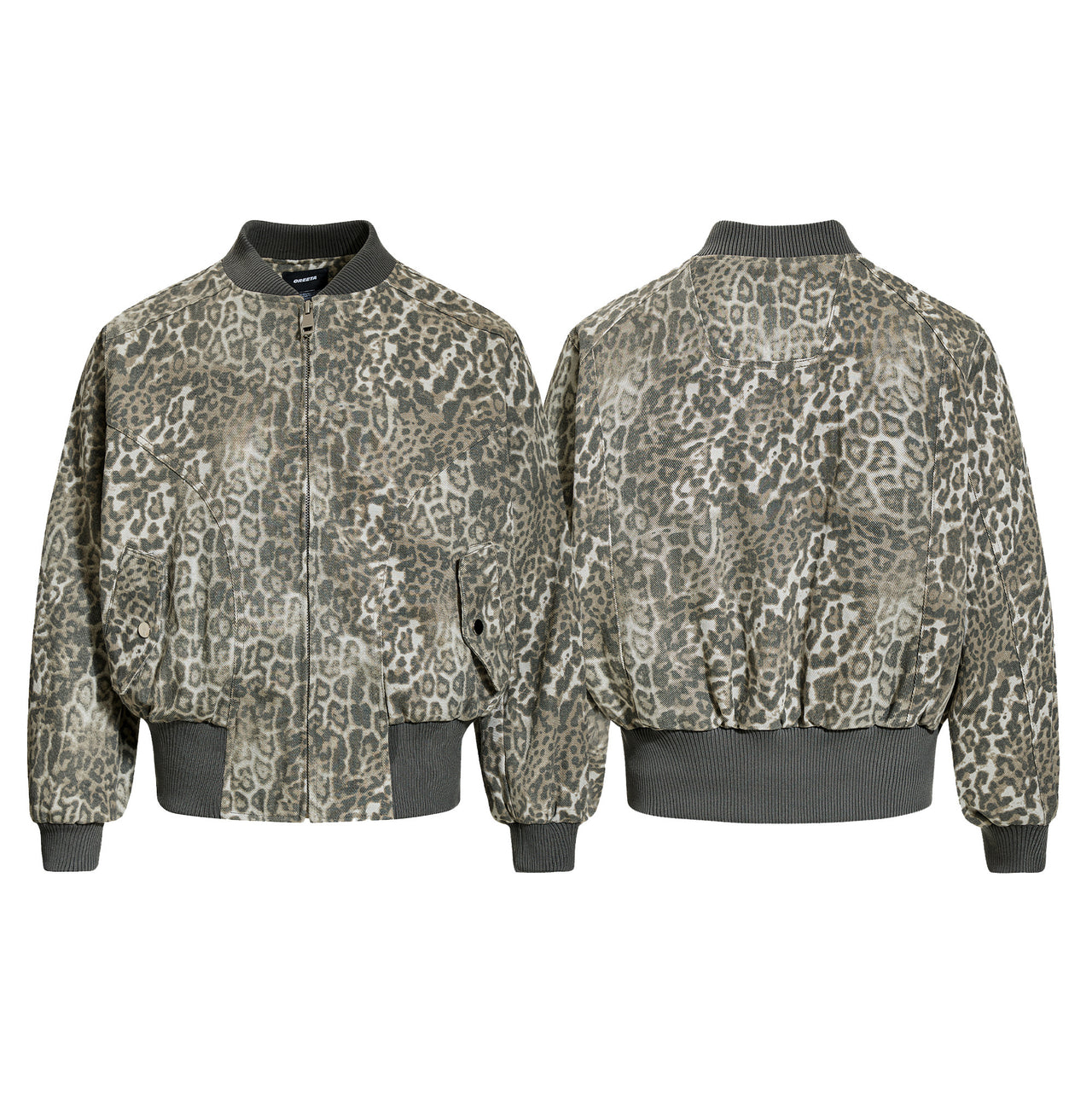 American Vintage Leopard Print Jacket