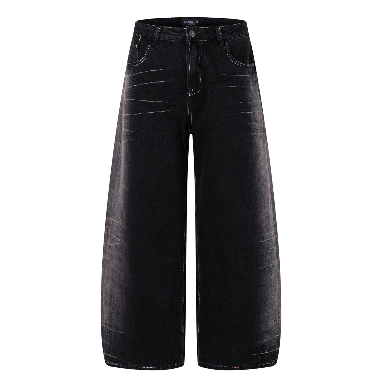 American Street Style Wide-Leg Jeans