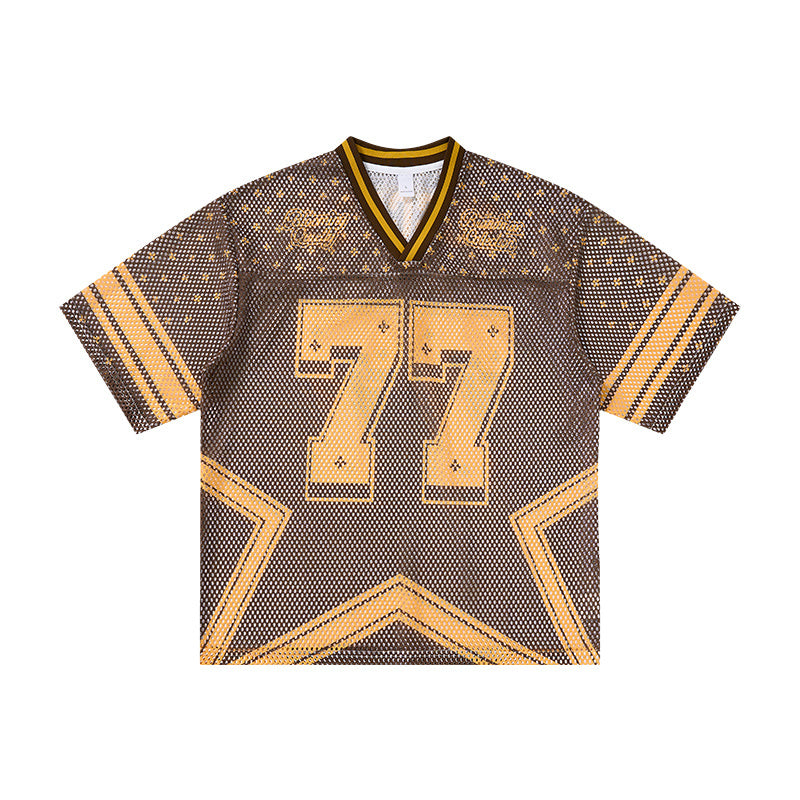 Omirad “Retro Star 77” Mesh Jersey T-Shirt