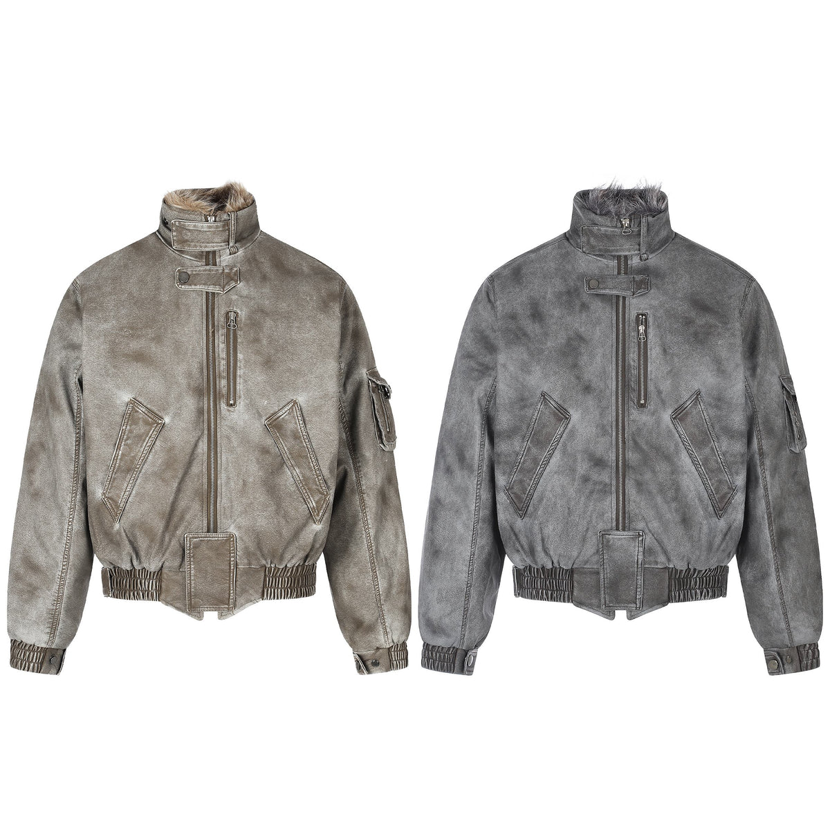 Omirad Washed Utility Bomber Jacket