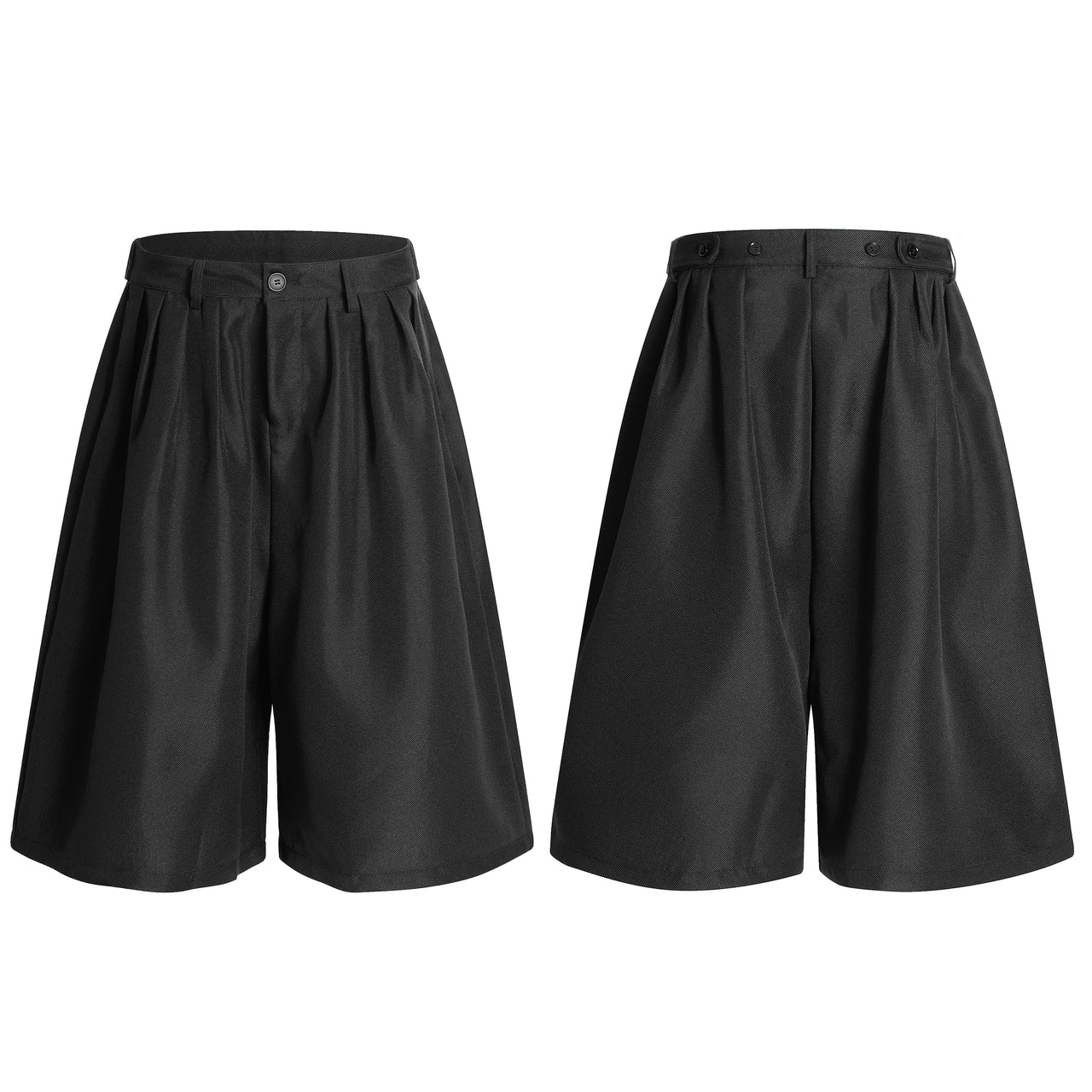 Omirad Pleated Wide-Leg Shorts