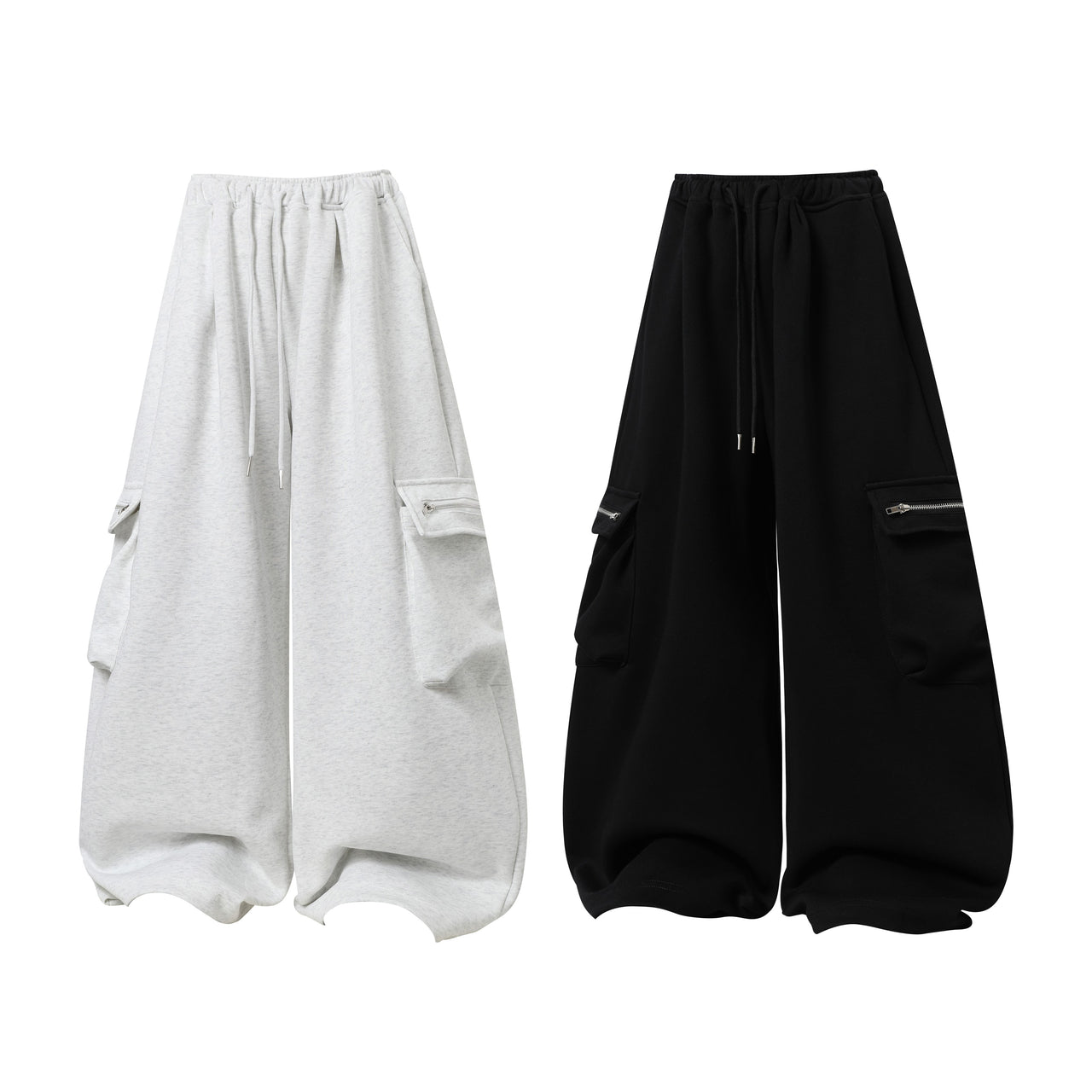 Omirad Wide-Leg Cargo Sweatpants