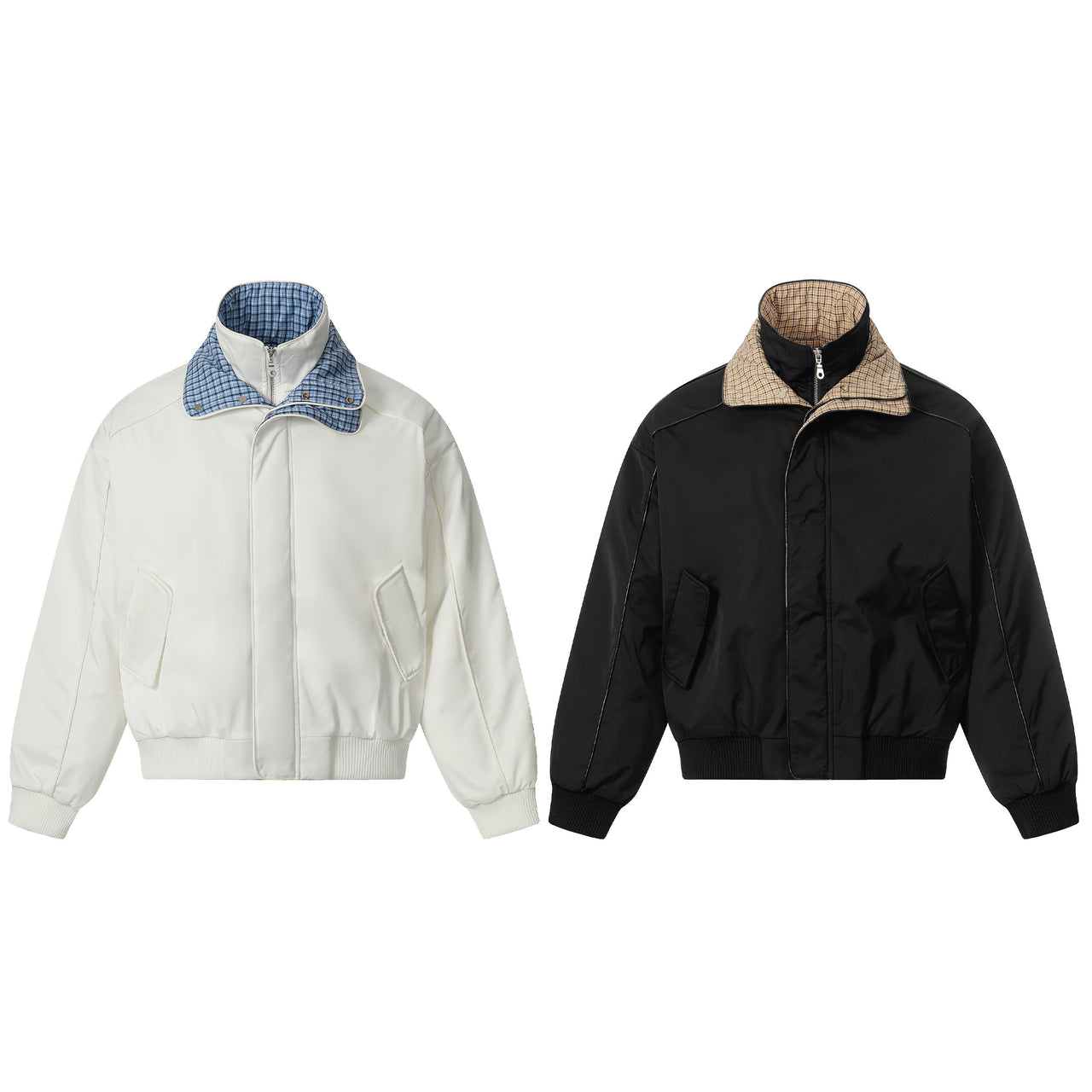 Vintage Old Money Style Layered-Look Padded Jacket
