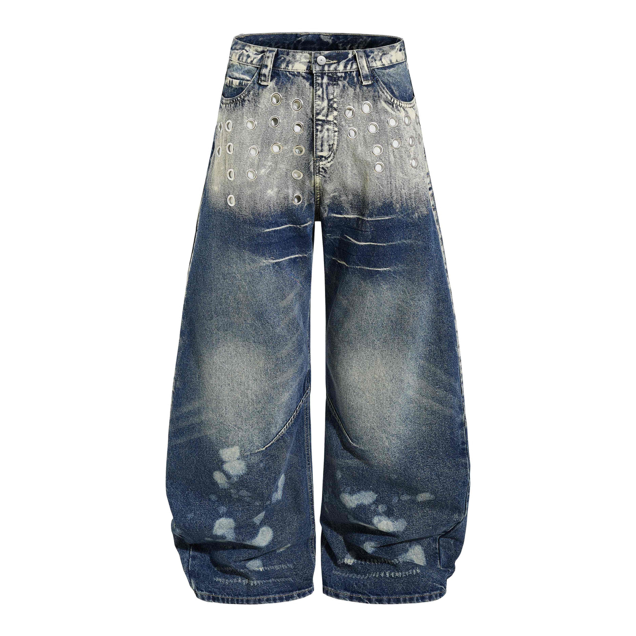 Omirad “Grommet Washed Balloon Jeans