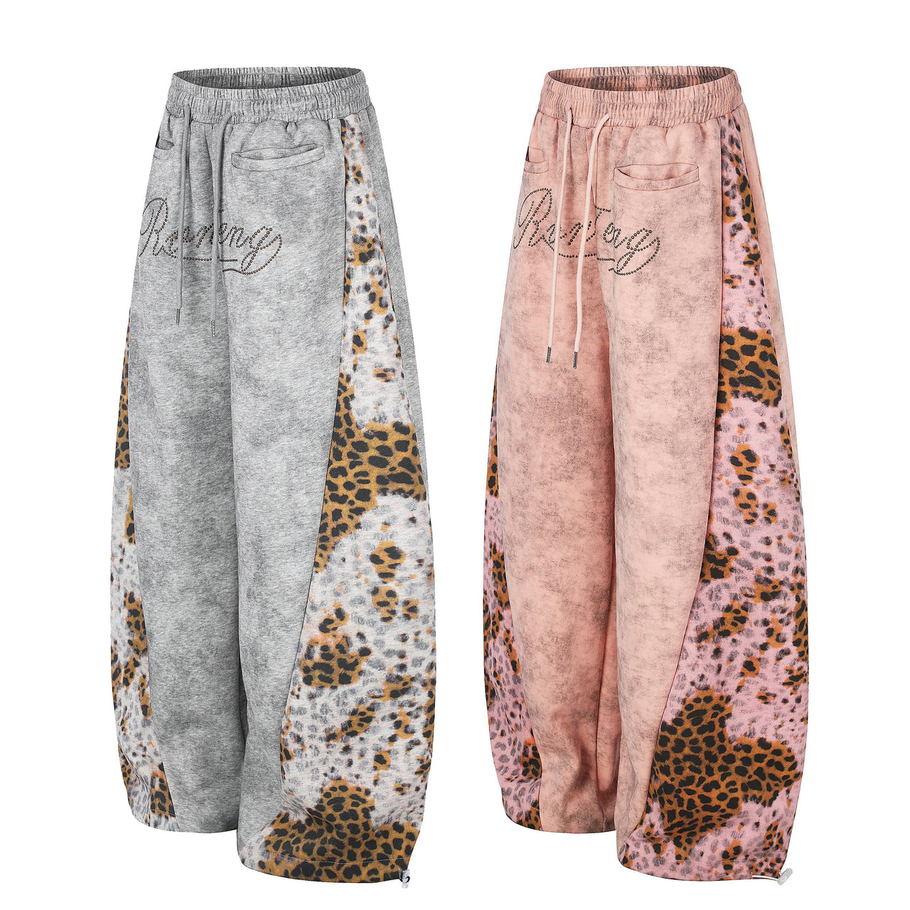 Omirad Leopard Panel Sweatpants