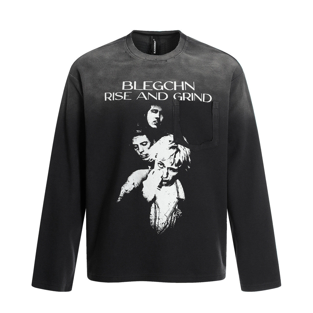 American Street Style Portrait Print Sweatshirt