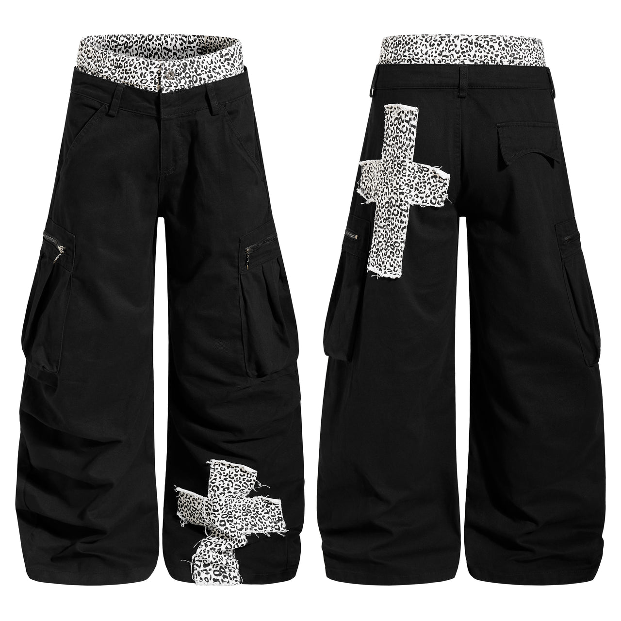 Omirad Leopard Cross Utility Pants
