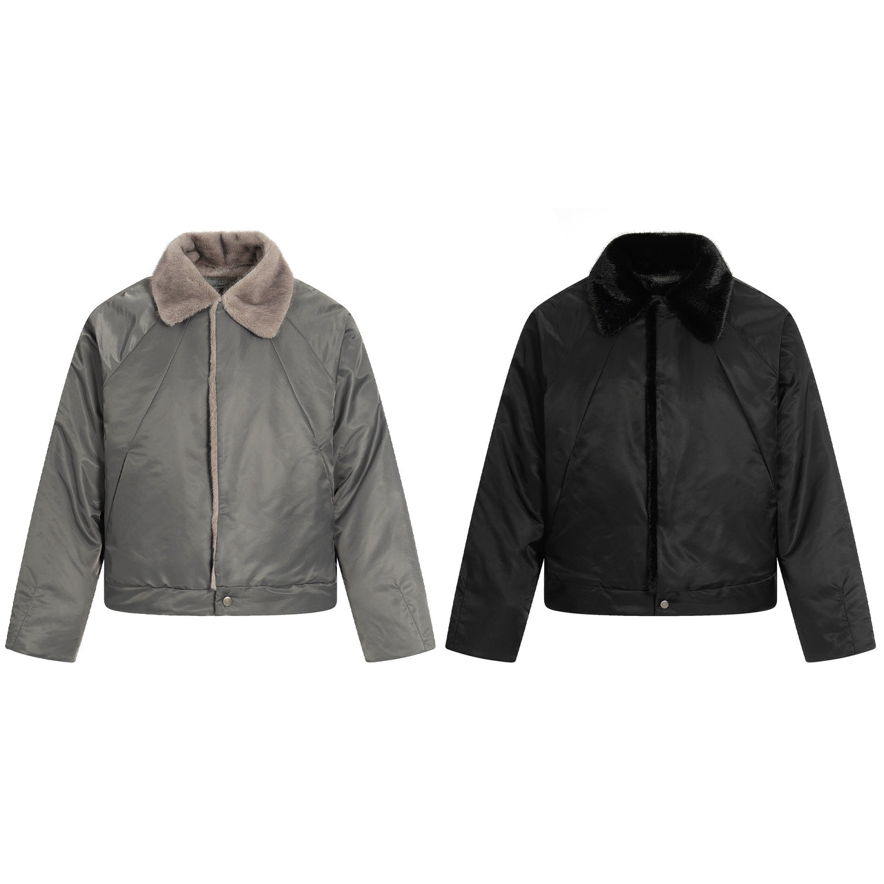 Vintage Old Money Style Fur-Collar Padded Jacket