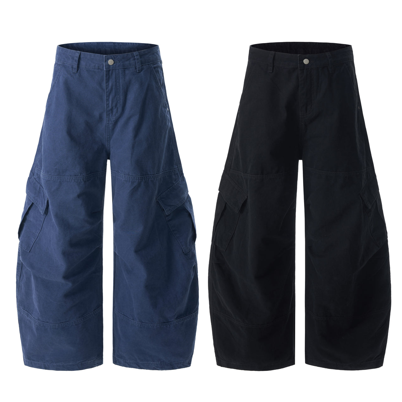 American Vintage Multi-Pocket Curved Blade Casual Pants