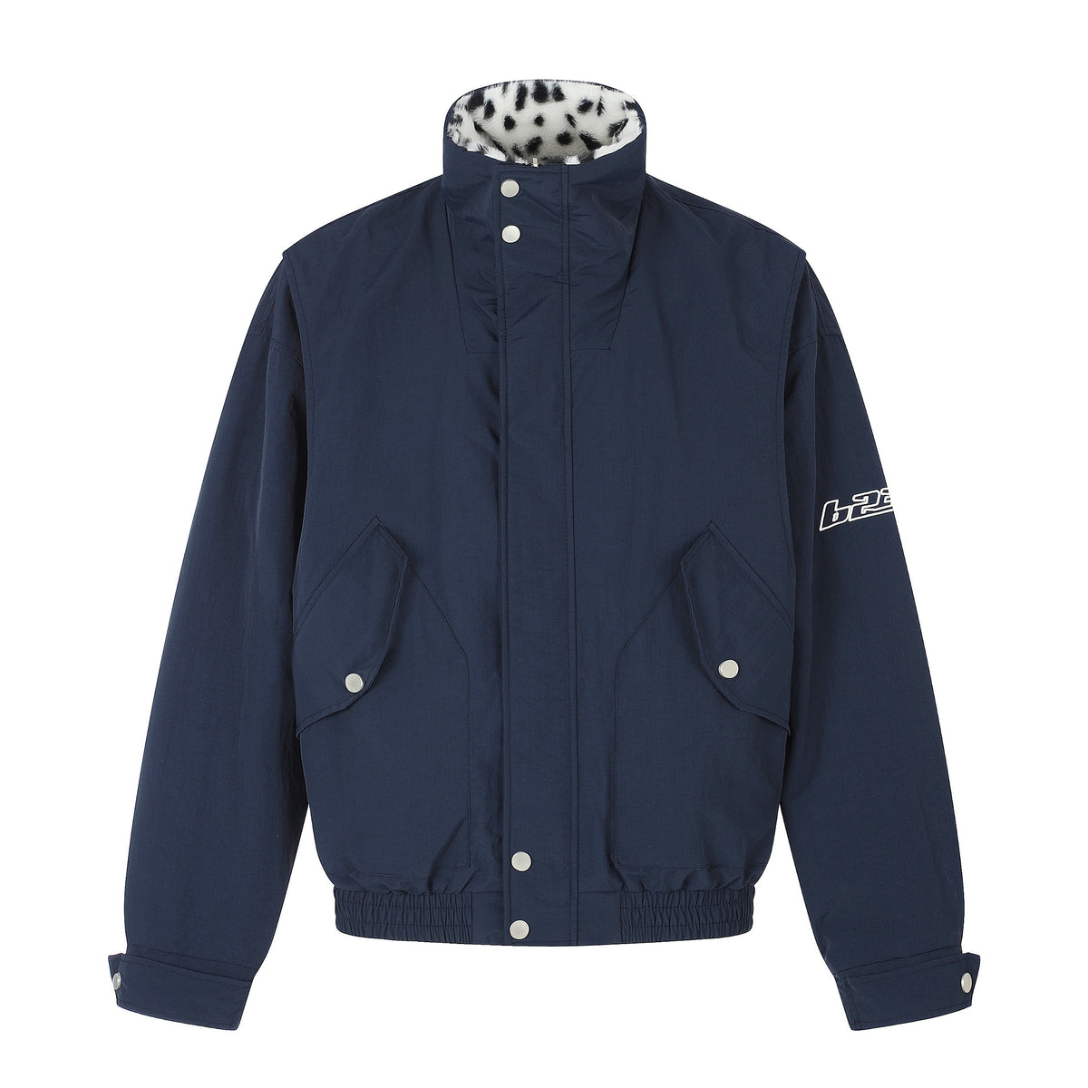 Omirad Faux Fur High Collar Utility Jacket