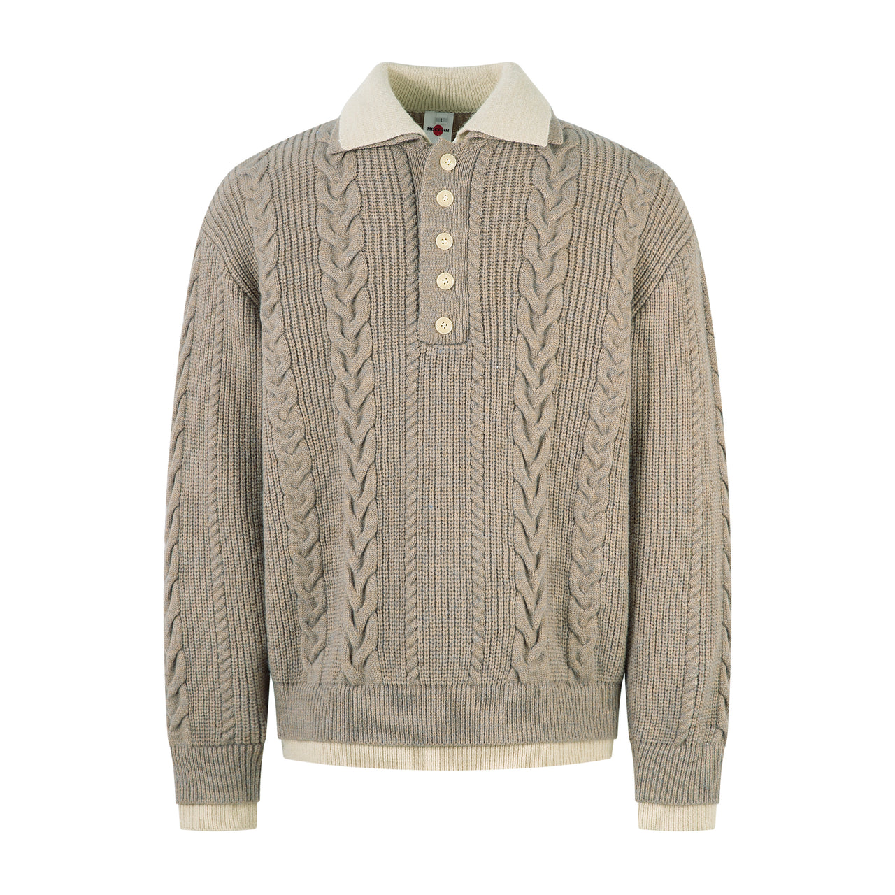 American High-Street Faux-Layered Sweater