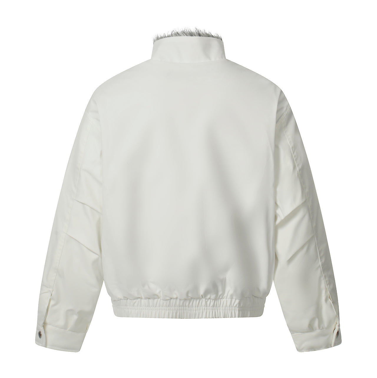 High-Street Old Money Style Fur-Trim Padded Jacket