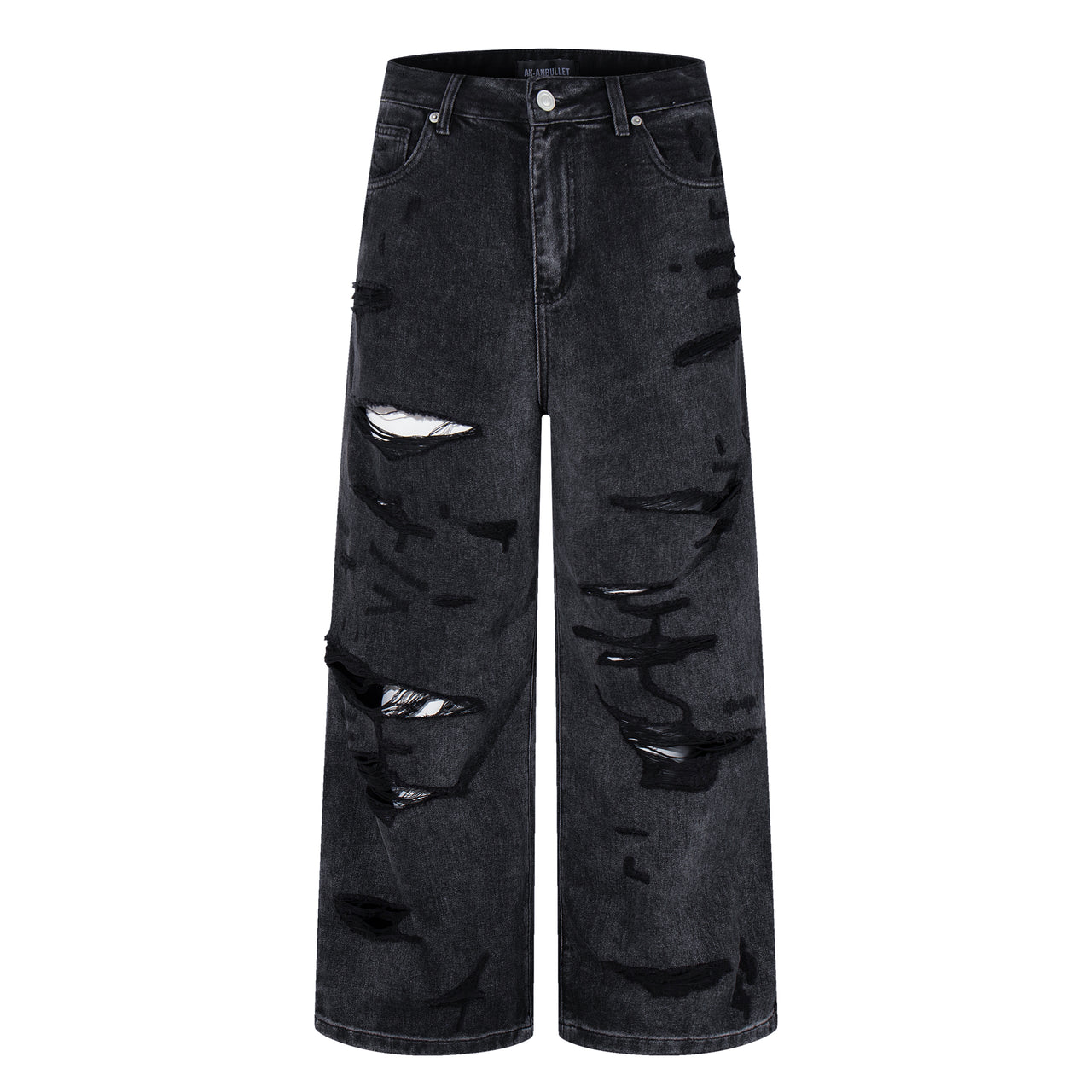 American Street Style Distressed Wash Jeans