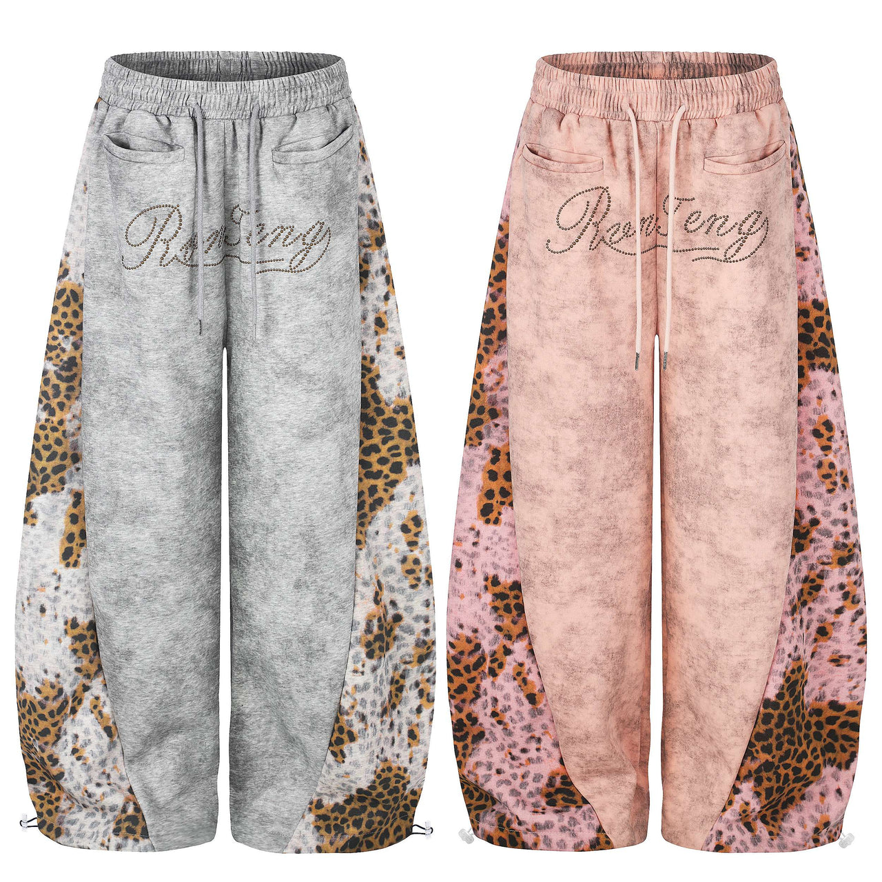 Omirad Leopard Panel Sweatpants