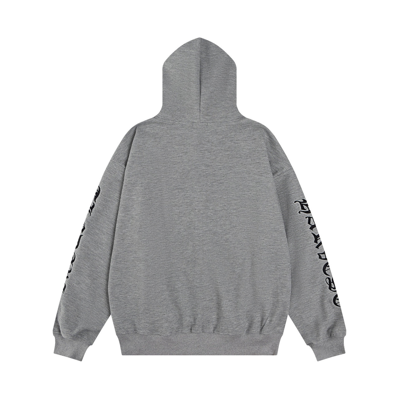 American High-Street Letter Print Cardigan with Hoodie