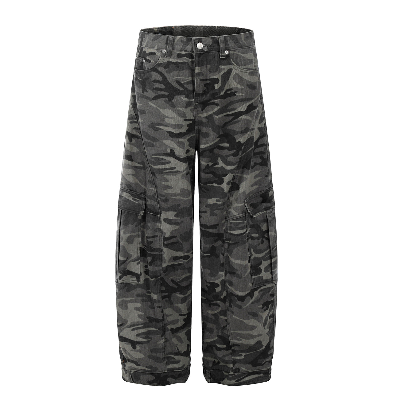 Camouflage Curved Casual Pants