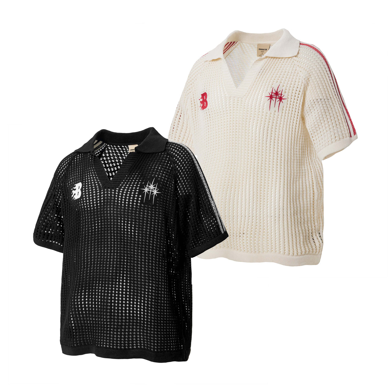Hollow Knit Short Sleeve Tee