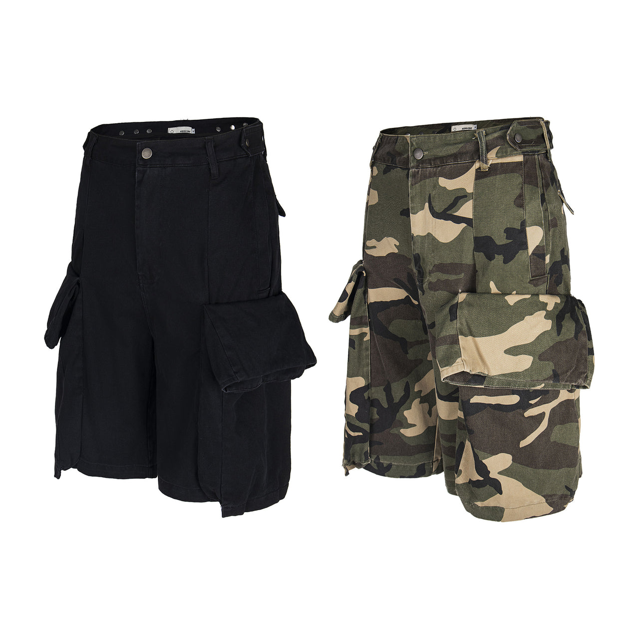 American Streetwear Loose Fit Cargo Jorts