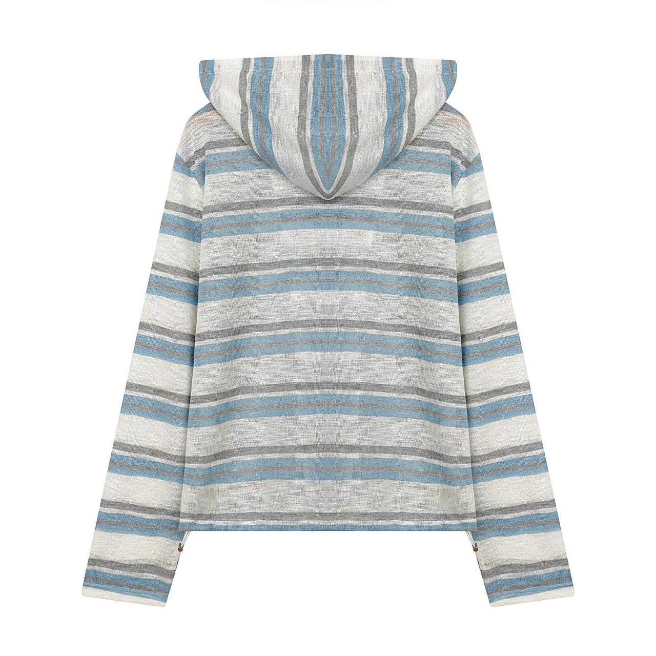Omirad Striped Zip-Up Hoodie