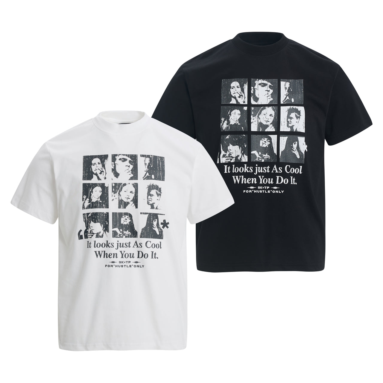 American Streetwear Portrait Print Tee
