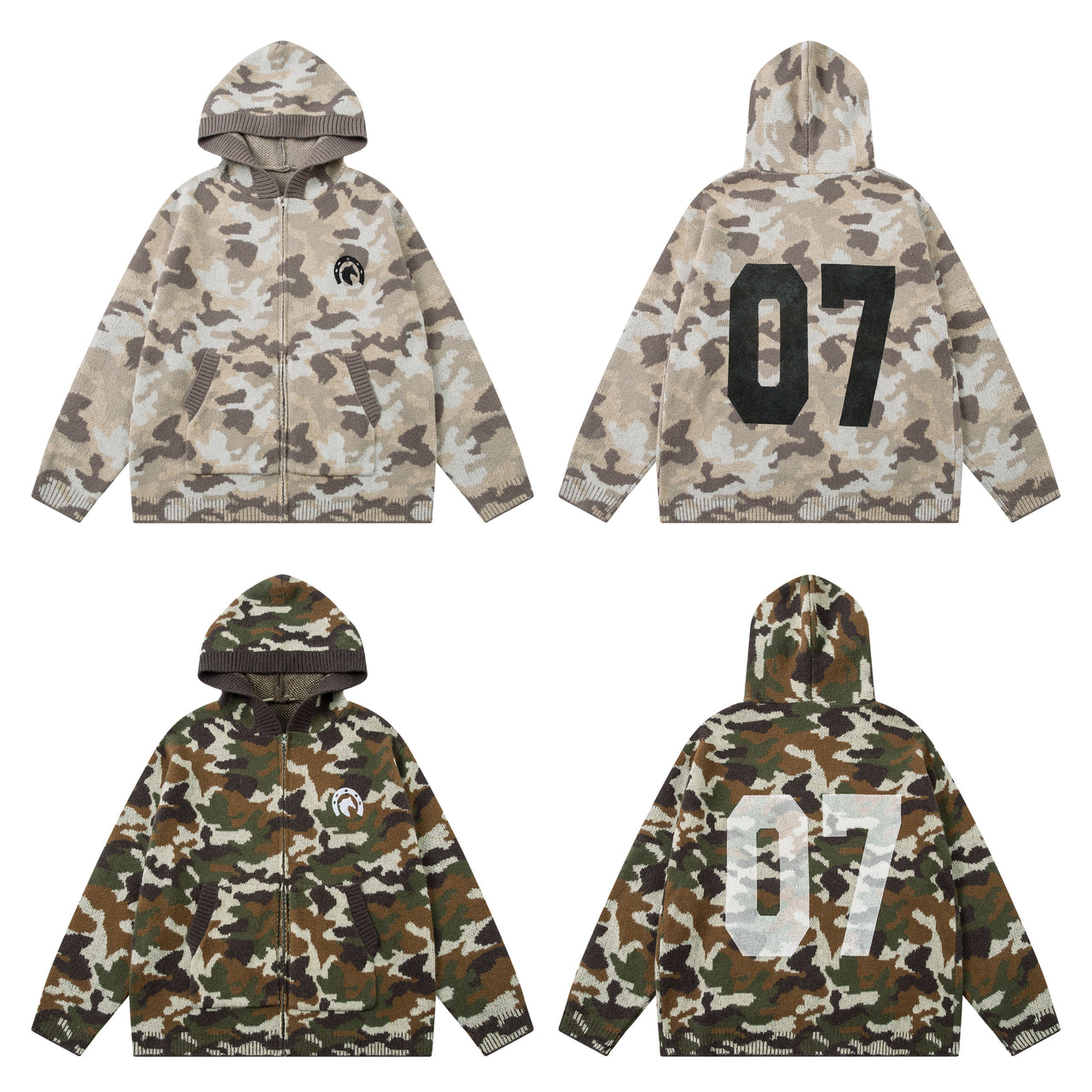 Omirad “07 Camo Knit Sweater”