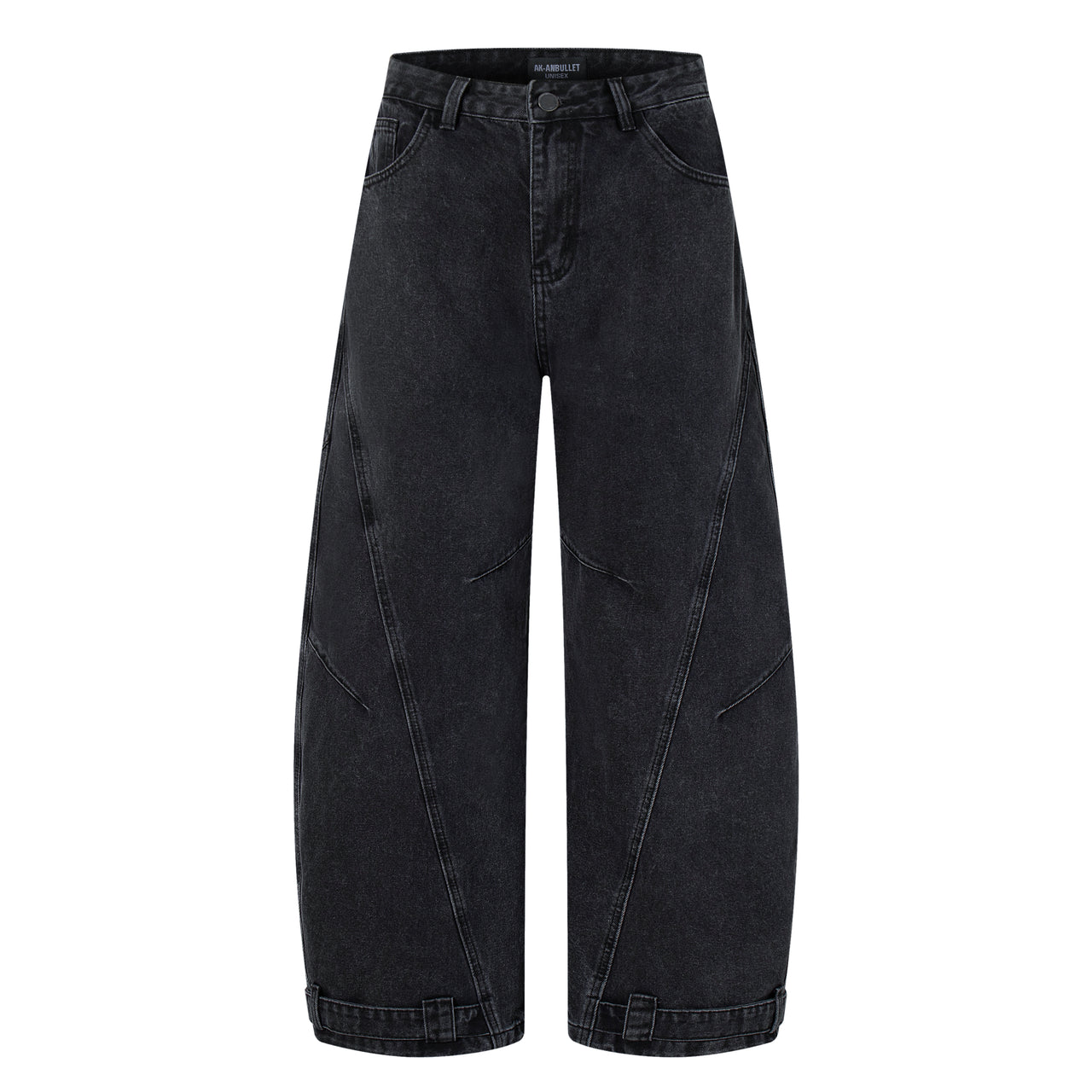 American High Street Patchwork Curved Blade Jeans